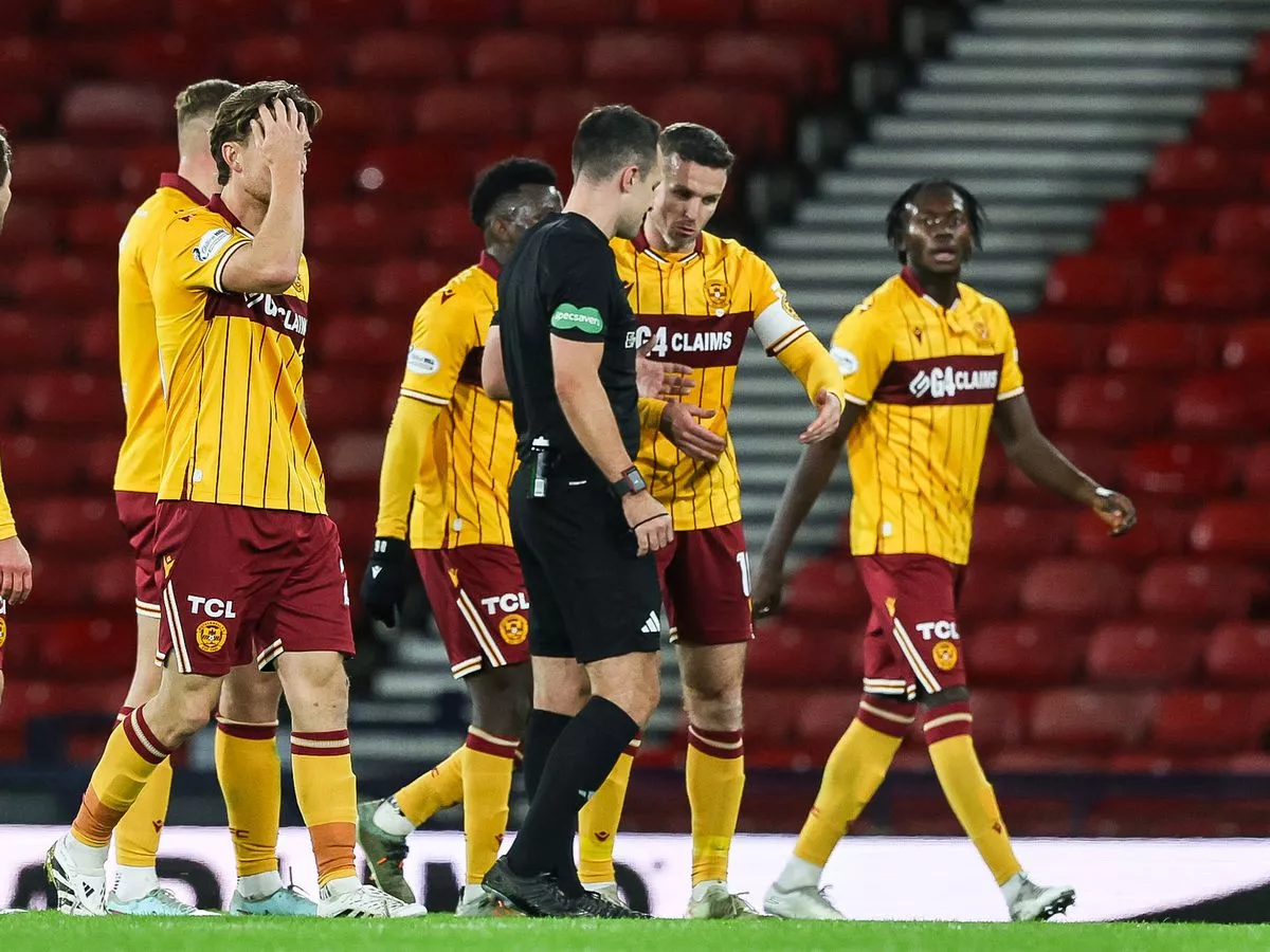 Motherwell skipper blasts referee Don Robertson after 'wild' and 'nonsense' St Mirren opener in cup exit