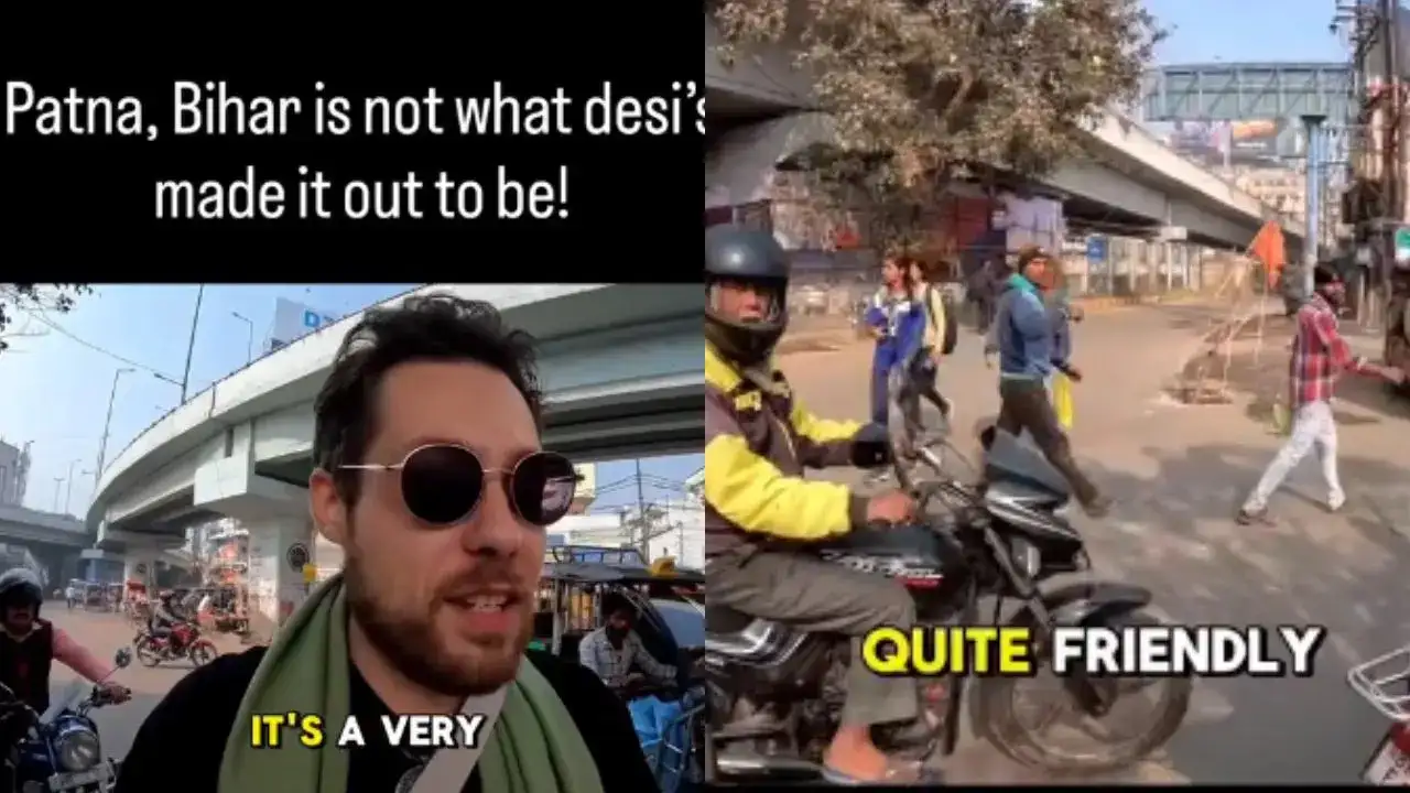 Australian Man Praises Bihar: 'It's Clean & Friendly,' Slams 'Ragebait' Vloggers Who Call India 'Dirty' | VIDEO