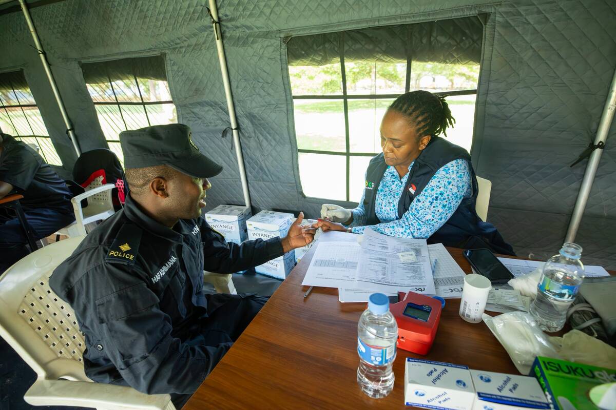 Police officers support public health through voluntary blood donation