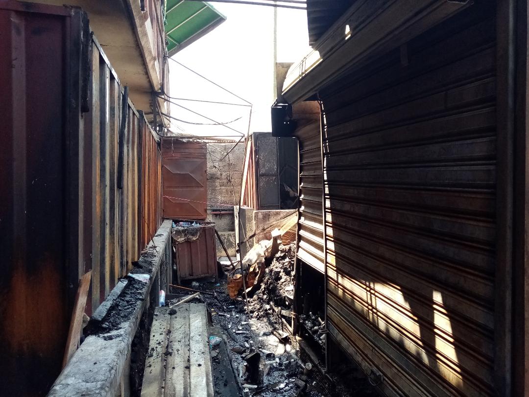 Fire destroys newly opened China Mall at Santasi 