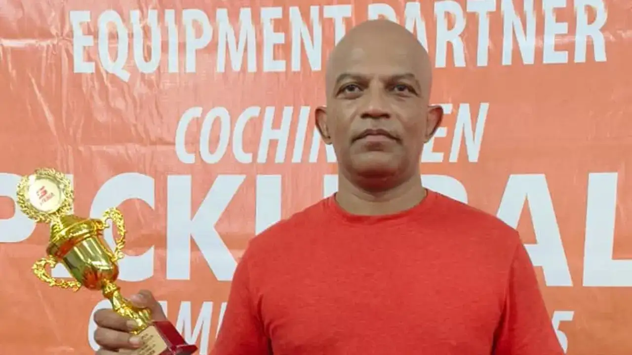 Surendrakumar Vikraman Clinches 45+ Men’s Singles Title with Commanding Win Over Daniel Davis