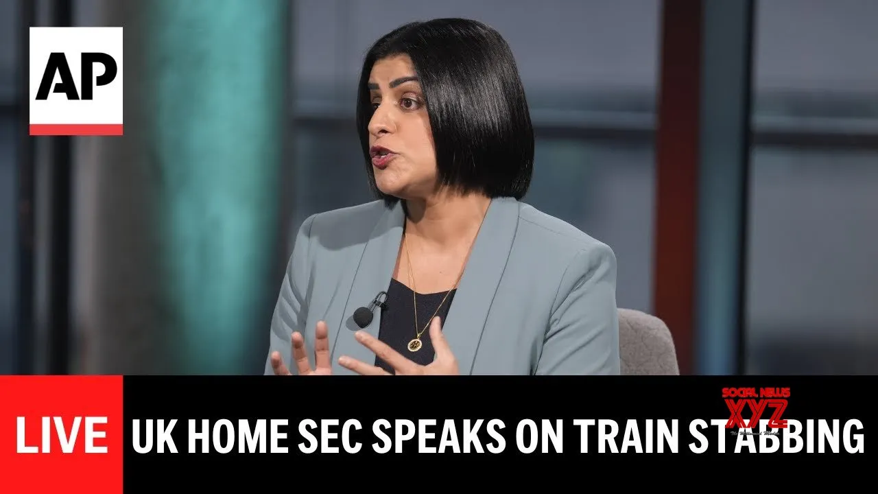 LIVE: UK Home Sec speaks on train stabbing (Video)