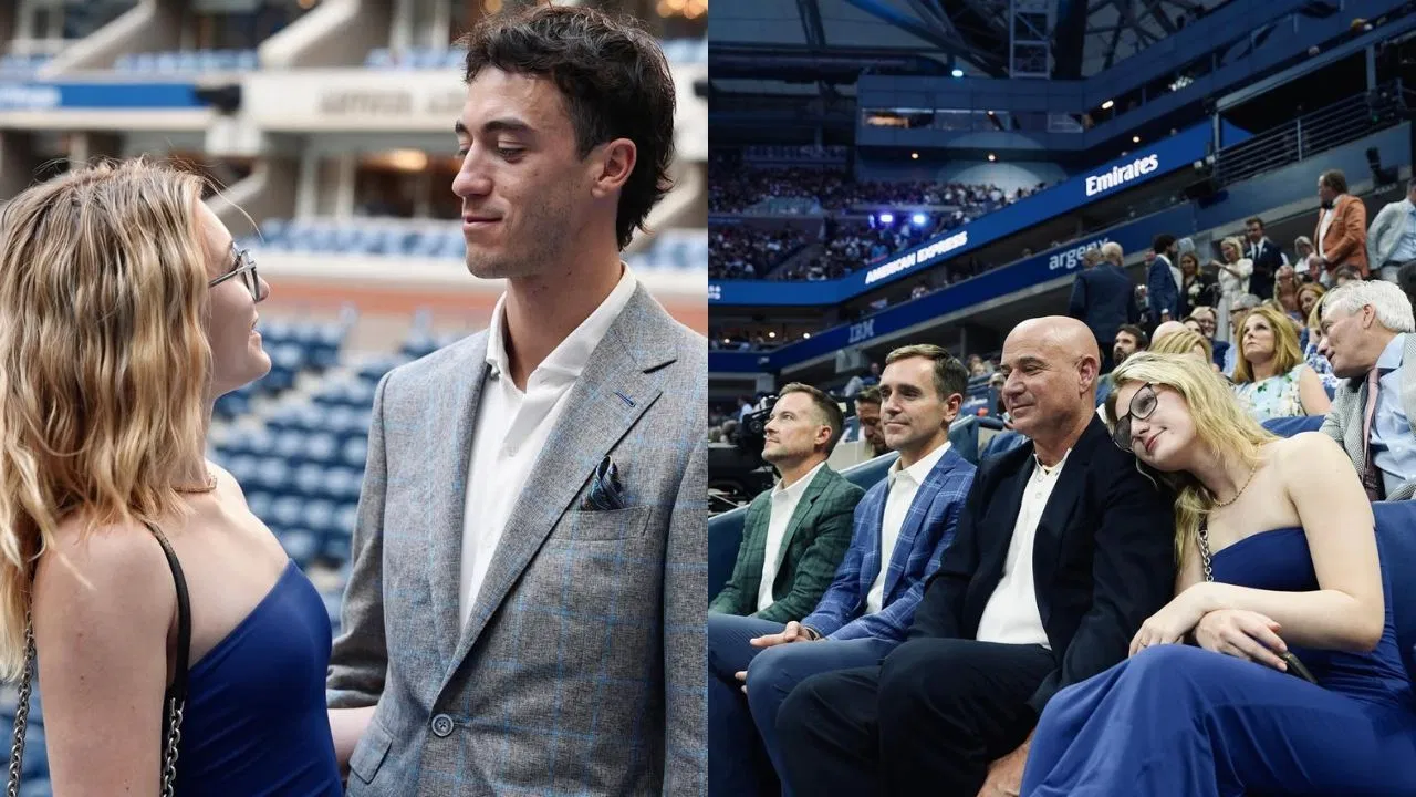 PICTURES: Andre Agassi and Steffi Graf's daughter Jaz steps out with boyfriend Parker Aquino to witness Raiders vs Jaguars OT thriller