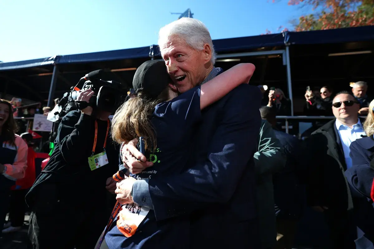 Bill Clinton Seen With New Nose Bandage After Health Troubles