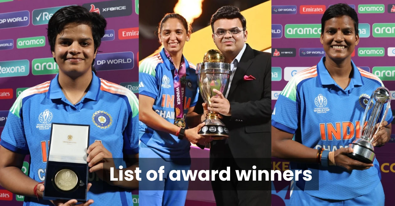 Women’s World Cup 2025 Final: Full list of award winners - From Shafali Verma to Deepti Sharma