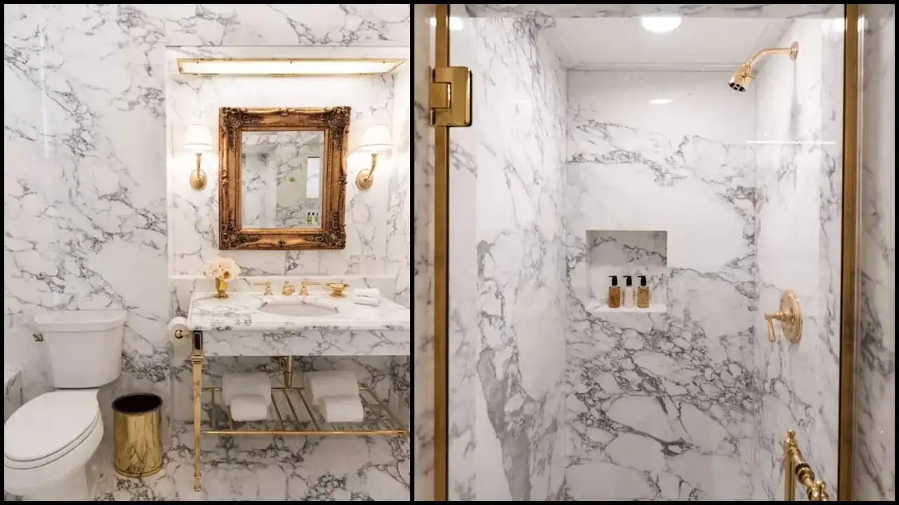 Trump unveils renovated Lincoln Bedroom bathroom; critics call it tone-deaf amid shutdown — in pics