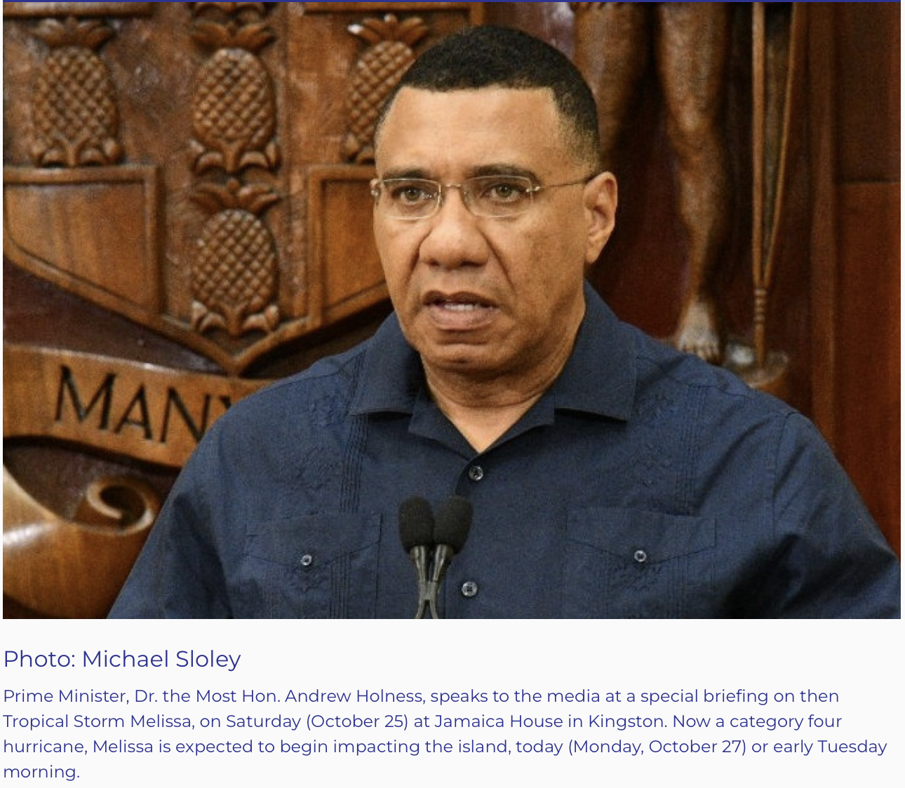 Jamaica: Mandatory Evacuation Order Issued for Several South Coast Communities