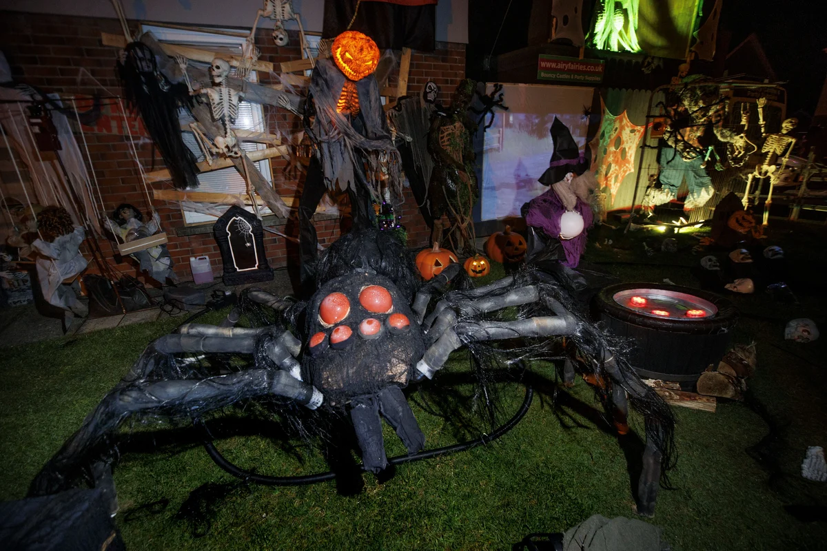 Spooky house transformation in Co Down dedicated to boy with rare cancer