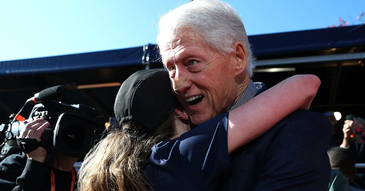 Bill Clinton Spotted at NYC Marathon With Bandaged Face