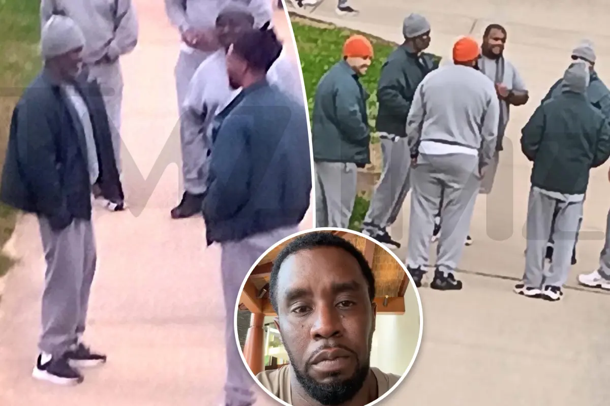 Sean 'Diddy' Combs smiles with inmates in new prison photos