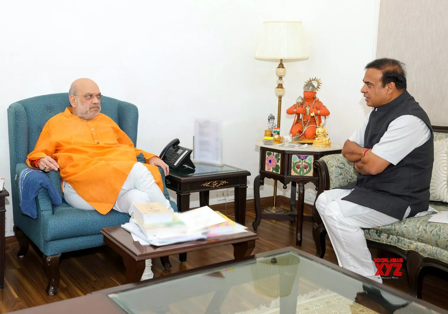 New Delhi: Himanta Biswa Sarma Meets Amit Shah #Gallery