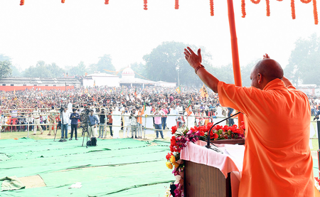 ‘Pappu, Tappu, Appu’: Yogi Adityanath targets INDIA bloc leaders in Bihar rally