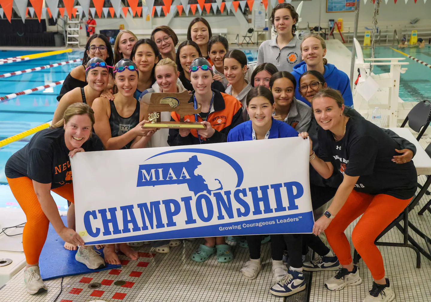 Newton North girls’ swimming continues to make a splash