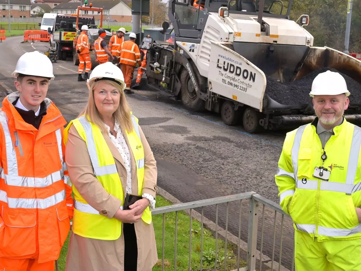 North Lanarkshire road first in the UK to trial new recycled plastic technology
