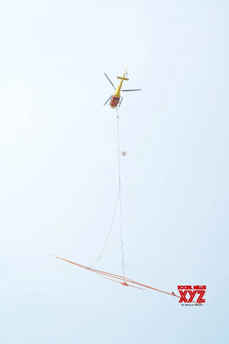 Aerial electromagnetic survey launched for SLBC tunnel in Telangana