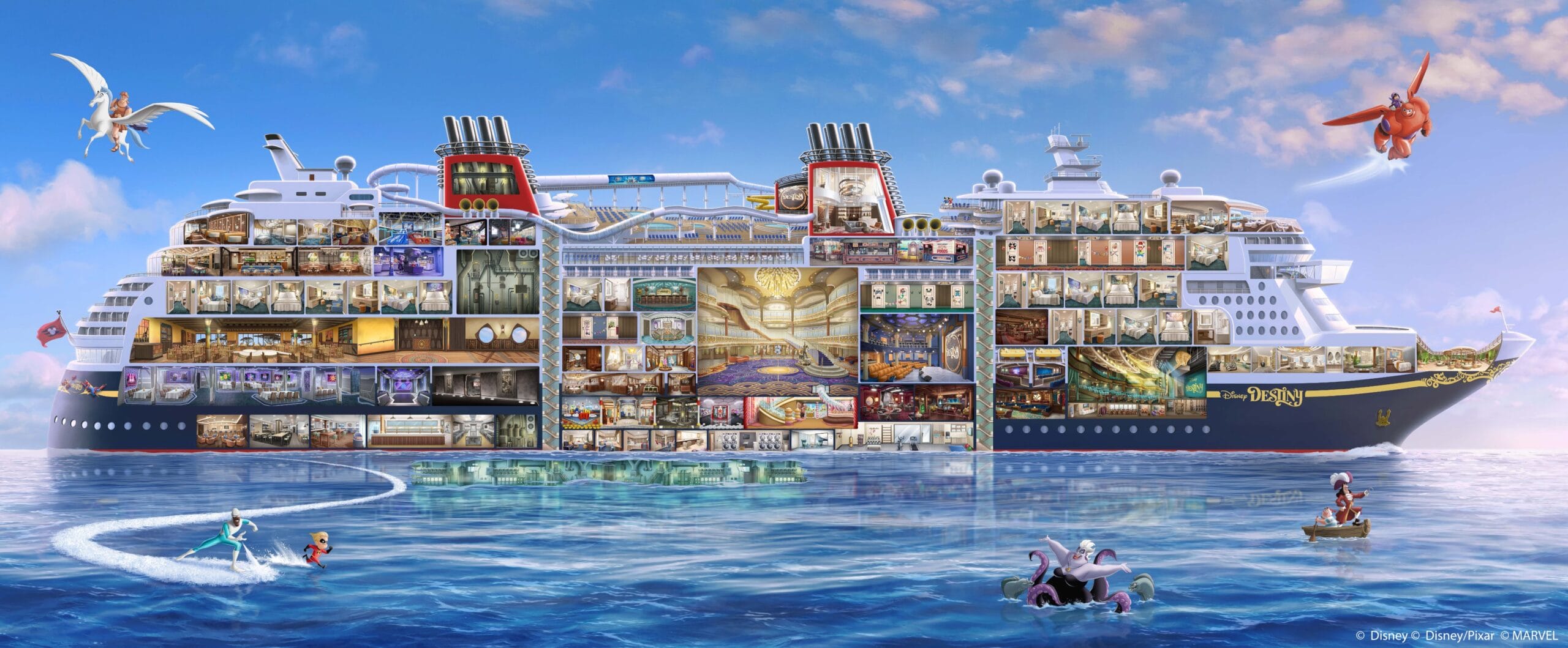 Ship Layout Revealed for the Disney Destiny