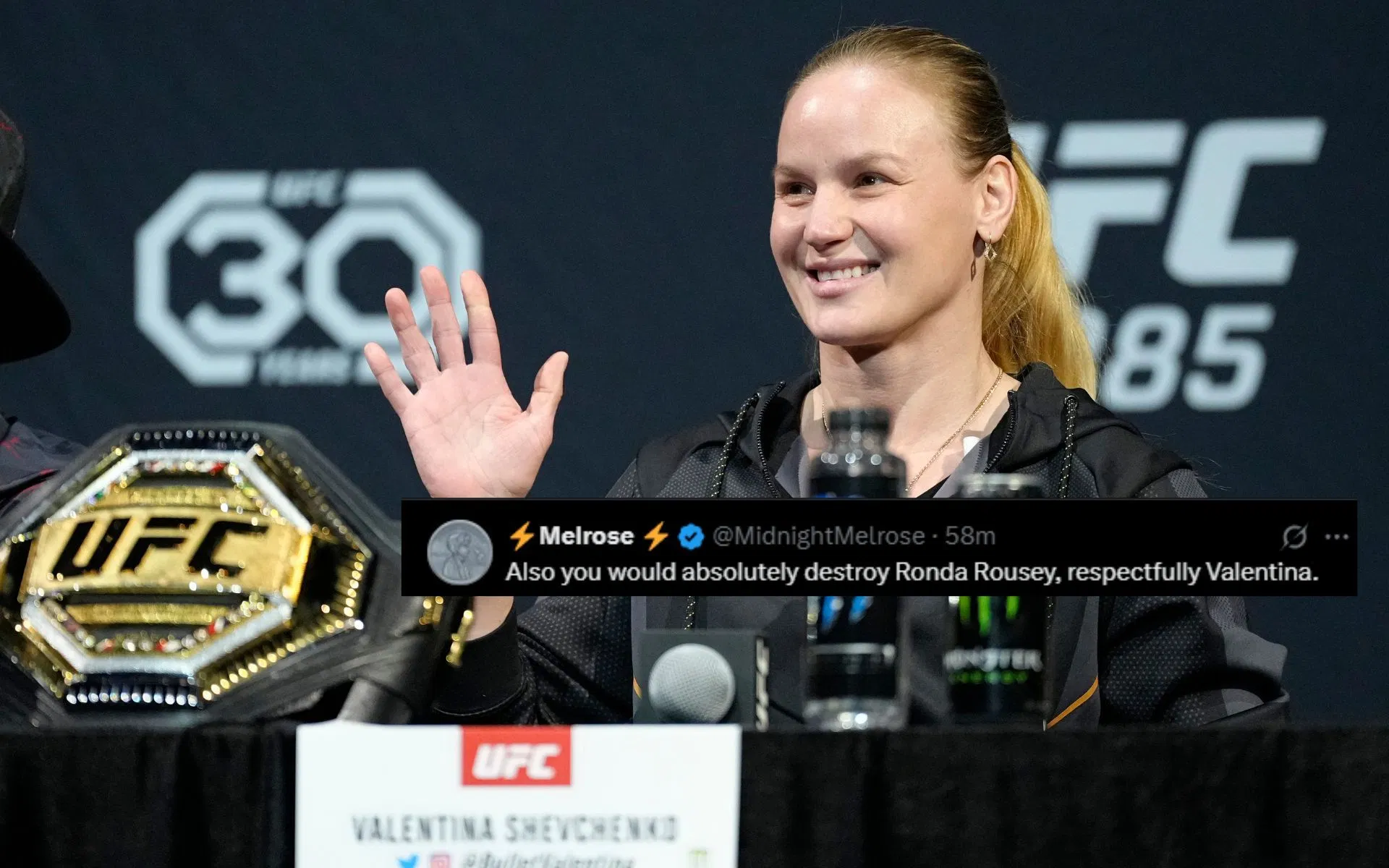 "That's because you haven't lost your mind" - Fans ridicule Ronda Rousey as Valentina Shevchenko comes out in support of Joe Rogan 