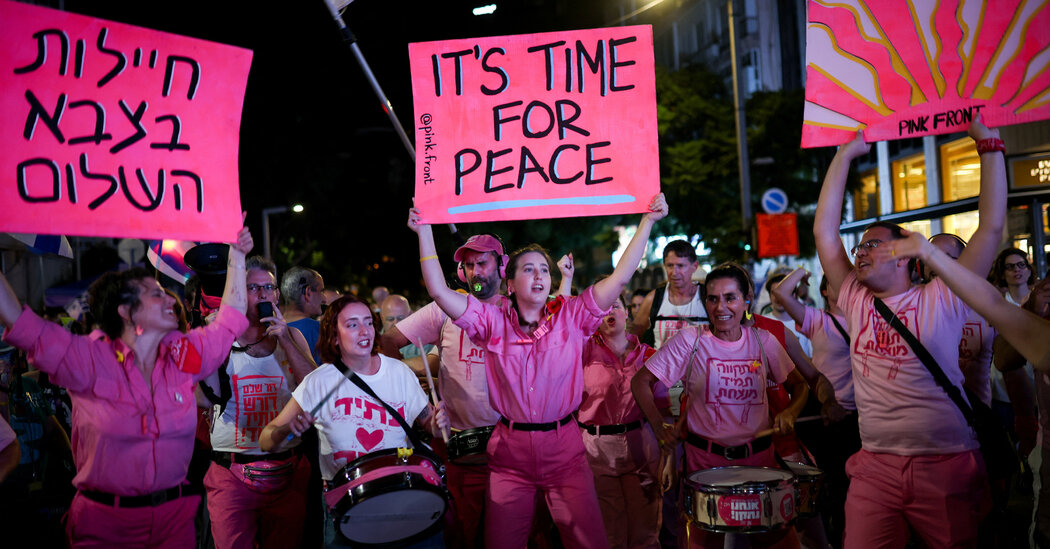 In Israel, an Unfamiliar Word Is Heard: Peace