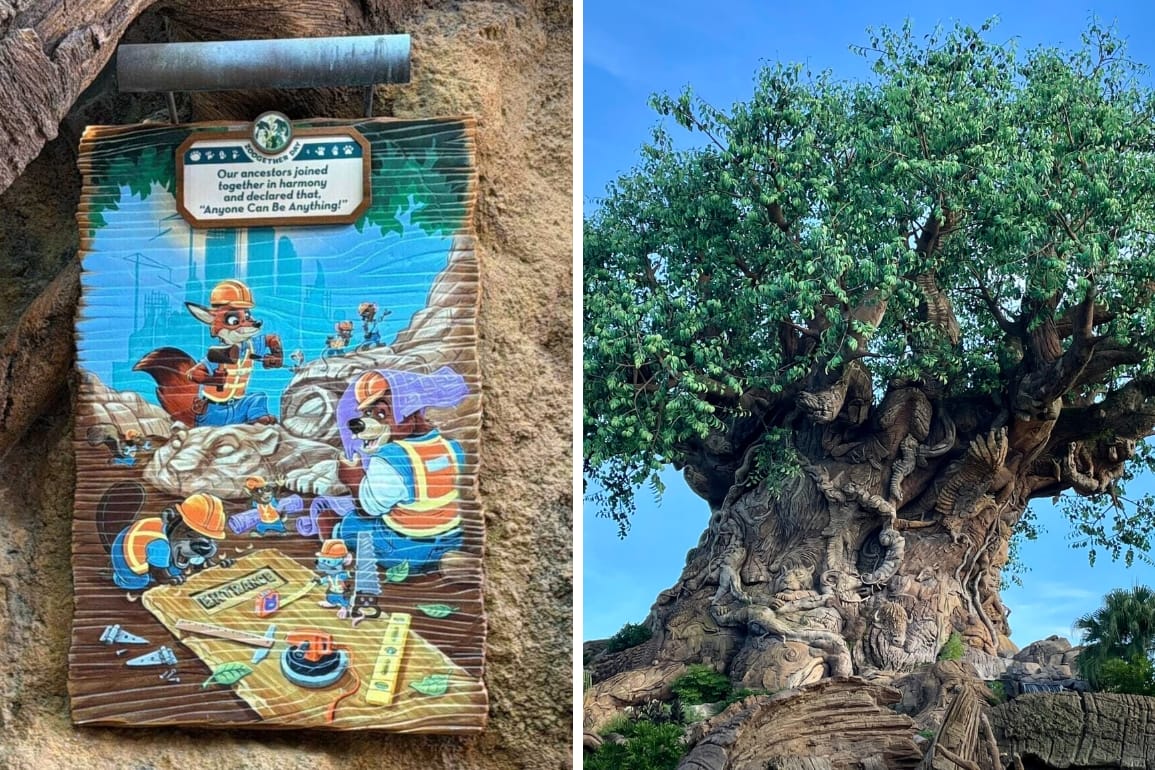Disney Rewrites Tree of Life Backstory, Citizens of Zootopia Carved the Park Icon