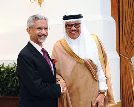 Bahrain FM arrives in Delhi for India-Bahrain High Joint Commission