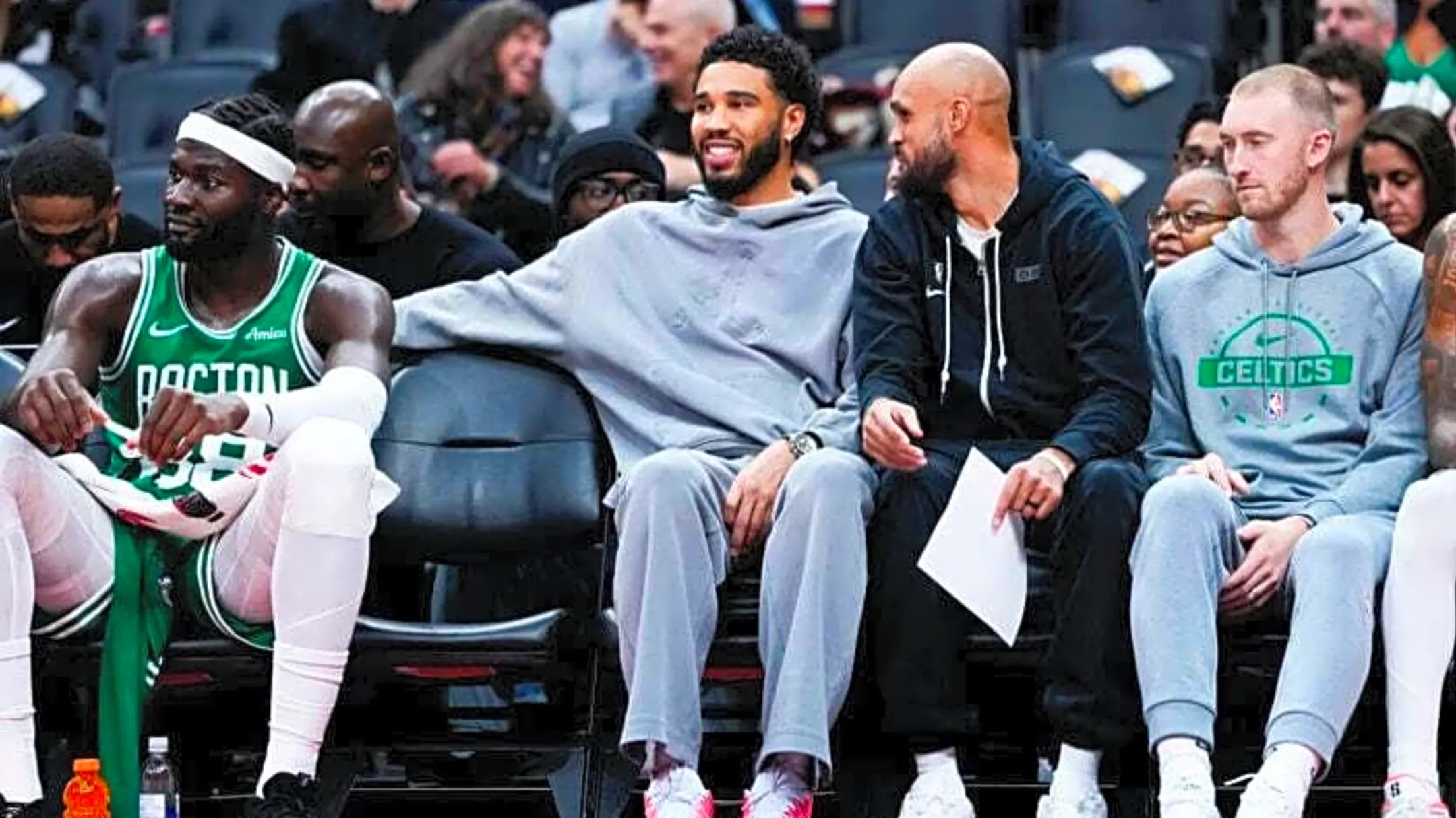 Why Jayson Tatum ‘celebrated’ Derrick White’s technical foul during Celtics loss vs Pistons