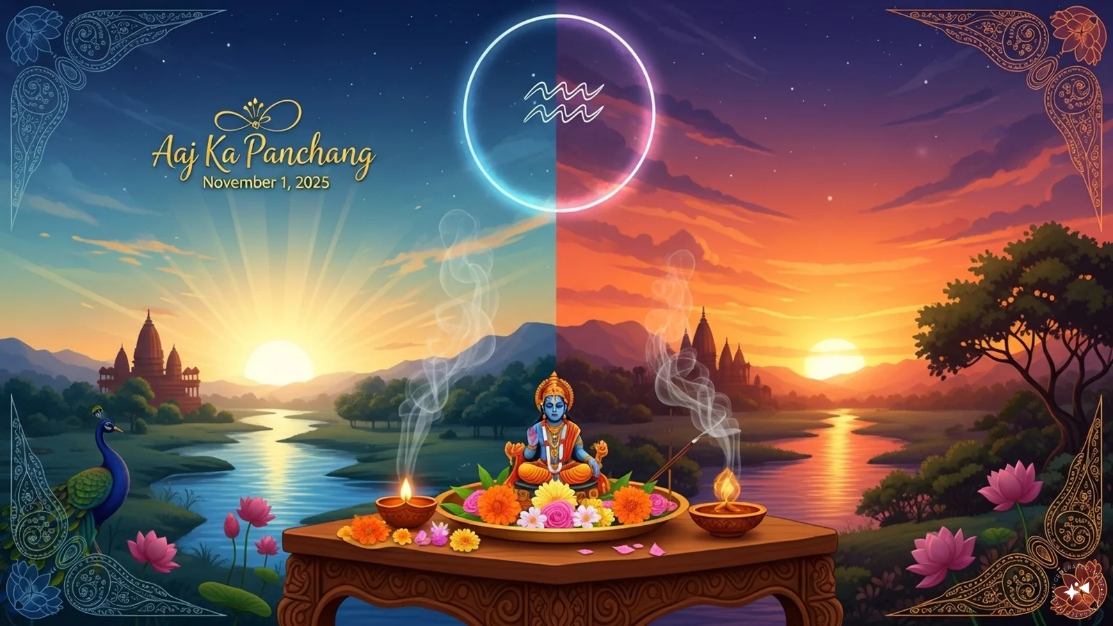 Aaj Ka Panchang, November 1, 2025: Tithi, Vrat, Shubh Muhurat & Rahu Kaal Today