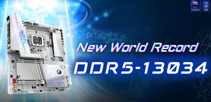 Gigabyte Sets DDR5 Memory Frequency World Record On Z890 AORUS Tachyon ICE, Achieves 13,034 MT/s