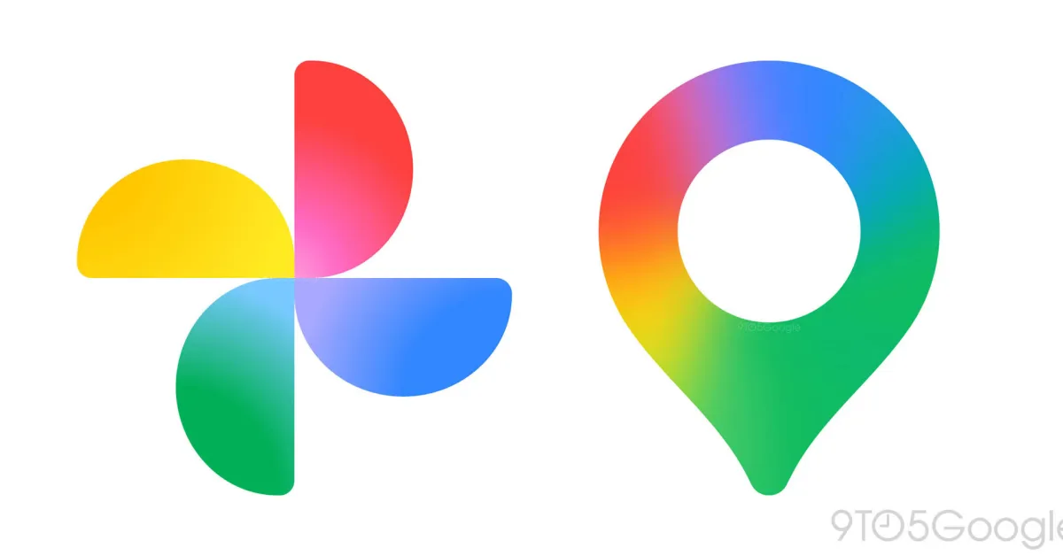 These are new Google Photos & Maps icons with gradient redesign