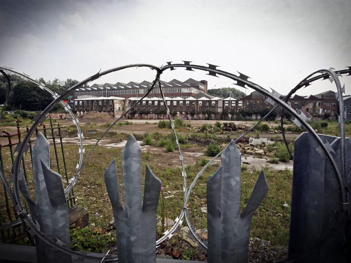 The shadow in the trees over Spodden Park