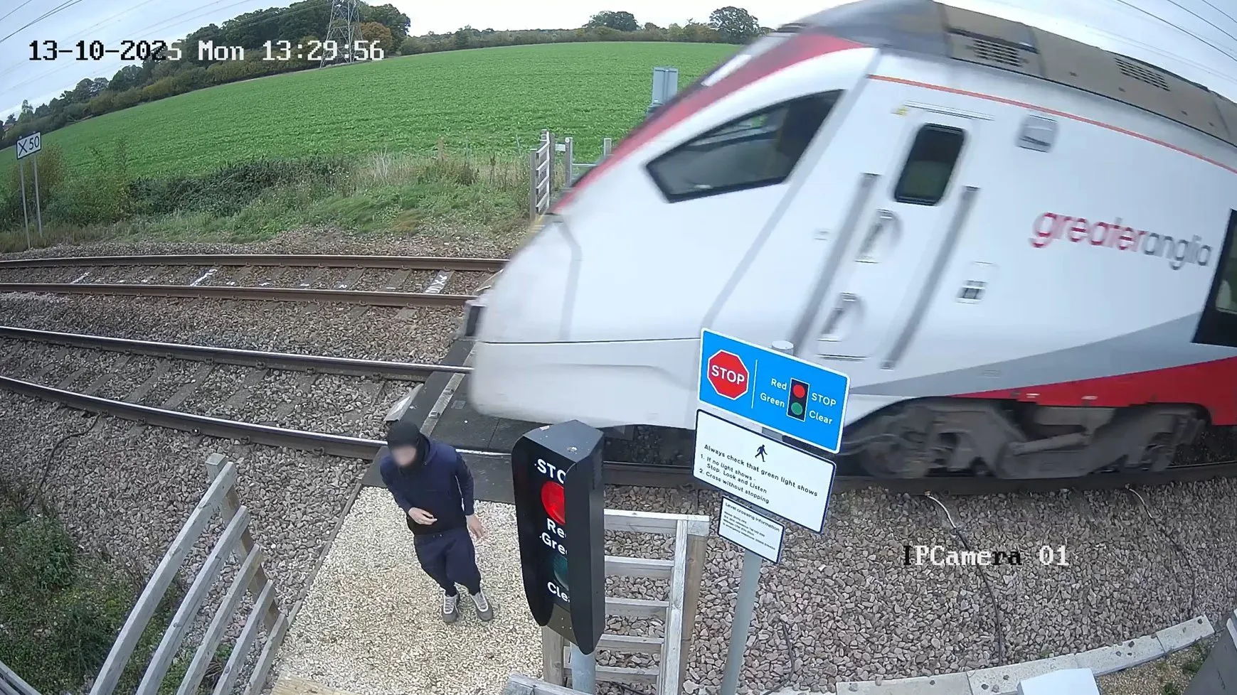 Teenager plays ‘game of chicken’ with train going at 100mph