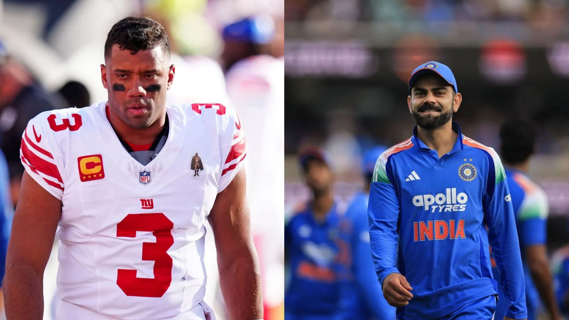 Russell Wilson sends message to cricket legend Virat Kohli while flexing his batting prowess in throwback video