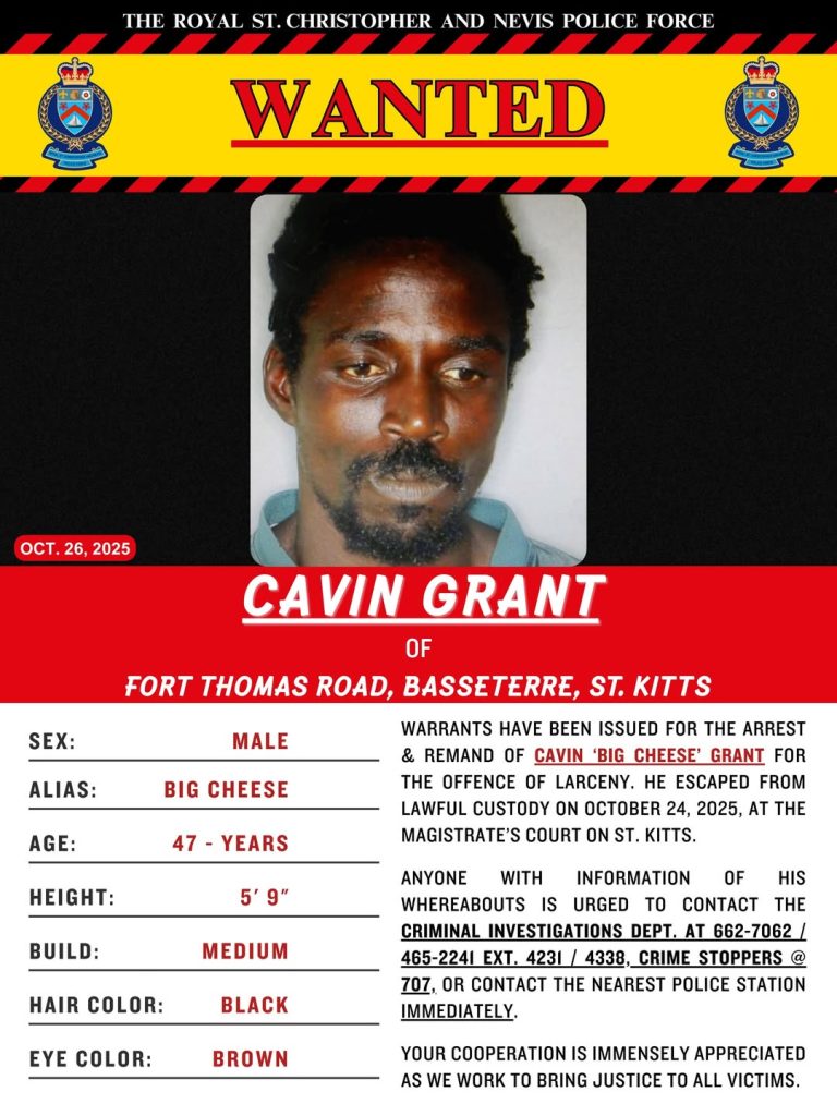 WANTED: Cavin “Big Cheese” Grant