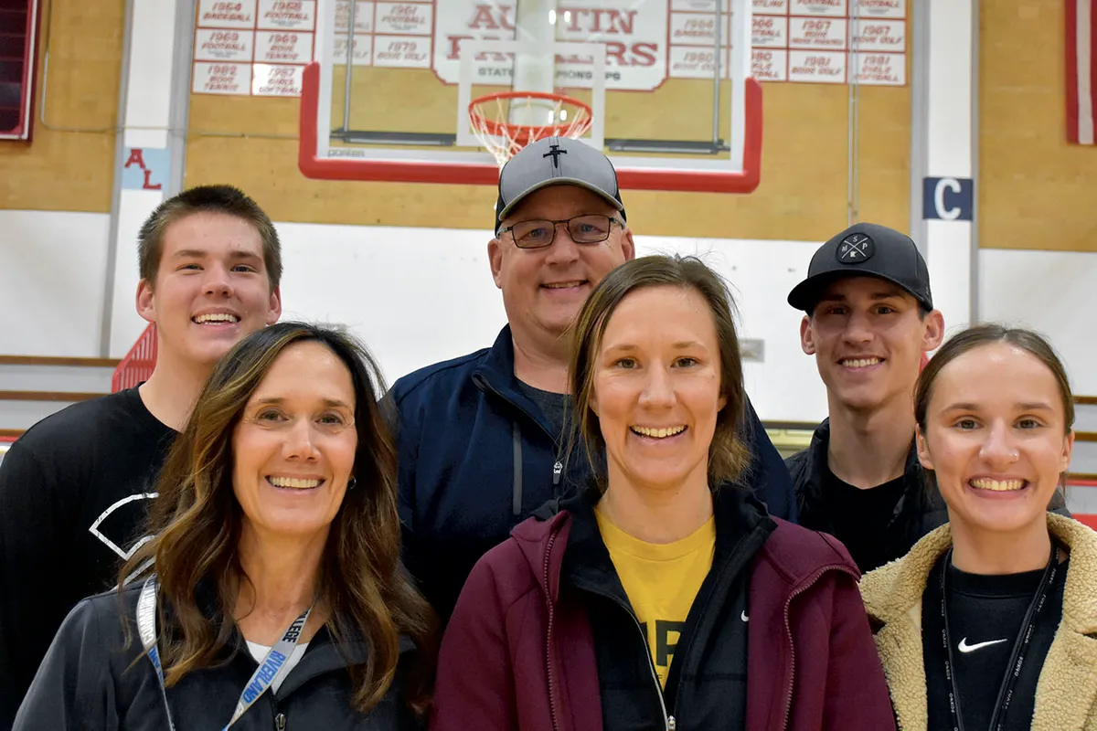 Hebrink family has had a player on a varsity basketb...