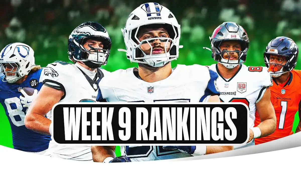 Fantasy Football Tight End Rankings: Week 9