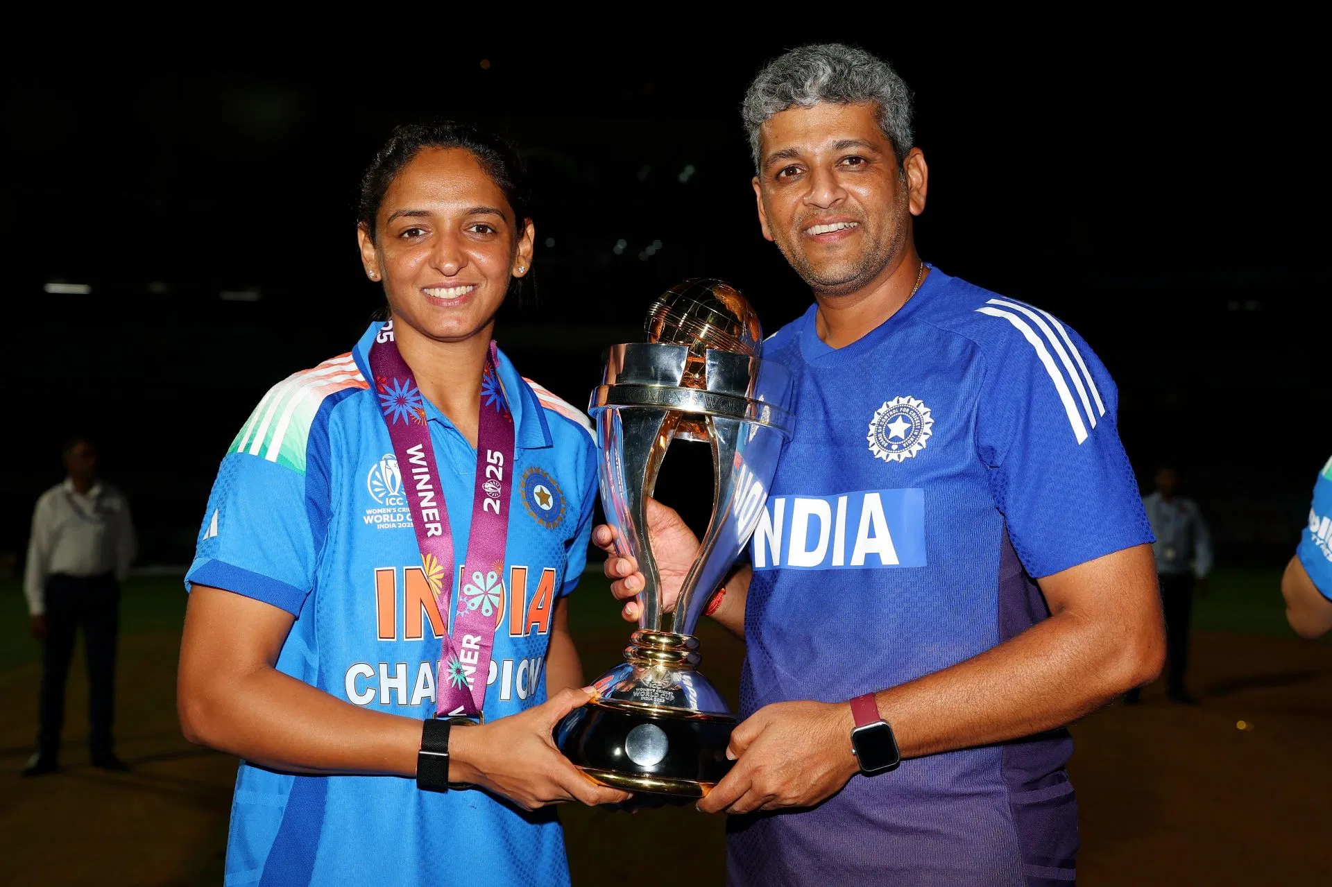 Women's head coach Amol Muzumdar gets rousing reception at his Mumbai residence after World Cup 2025 win [In Pictures]