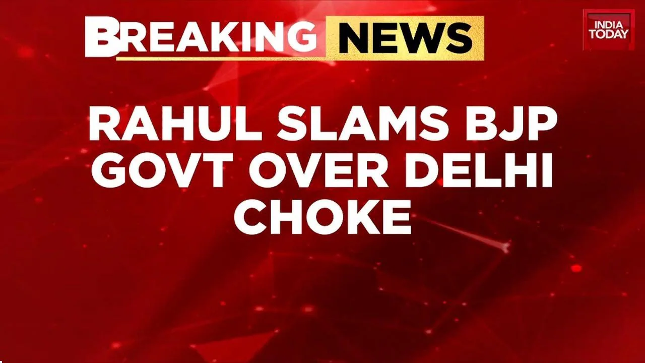Delhi Chokes: Rahul Gandhi Calls Pollution A 'National Emergency', Slams BJP's 'Excuses'.