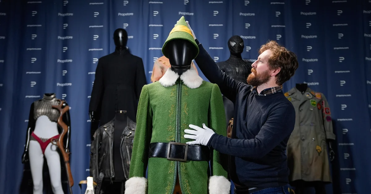 Will Ferrell's "Elf" suit set to hit the auction block, and Hollywood Christmas magic doesn't come cheap