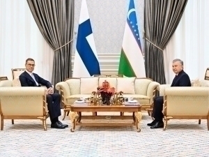 What did Mirziyoyev and the President of Finland discuss at Kuksaroy? - Qalampir.uz