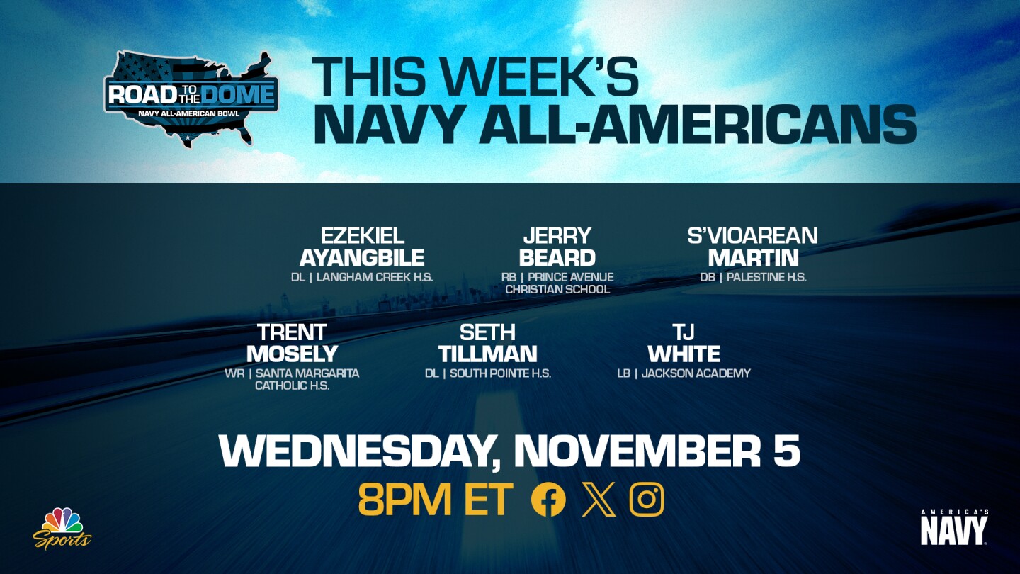 Navy All-American Bowl’s Road to the Dome Digital Series to be Released November 5