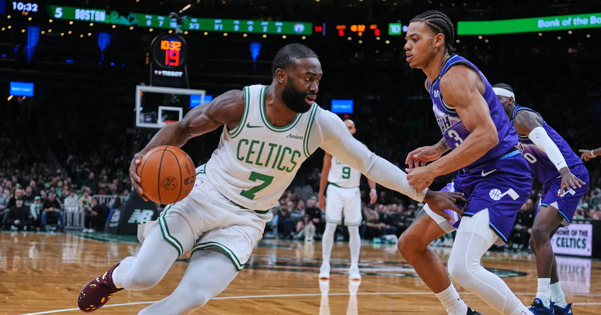 Celtics’ Jaylen Brown blames officials as Jazz celebrate gritty ‘team win’