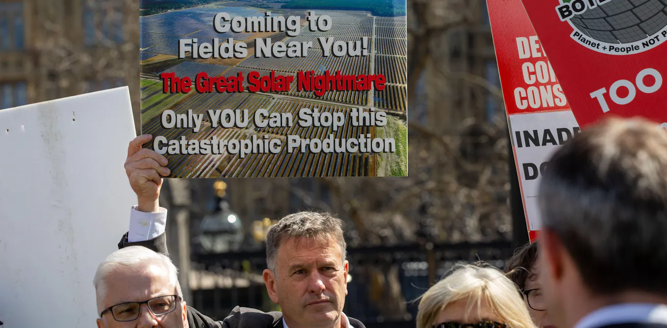 ‘You can’t eat electricity’: how rural solar farms became Britain’s latest culture war