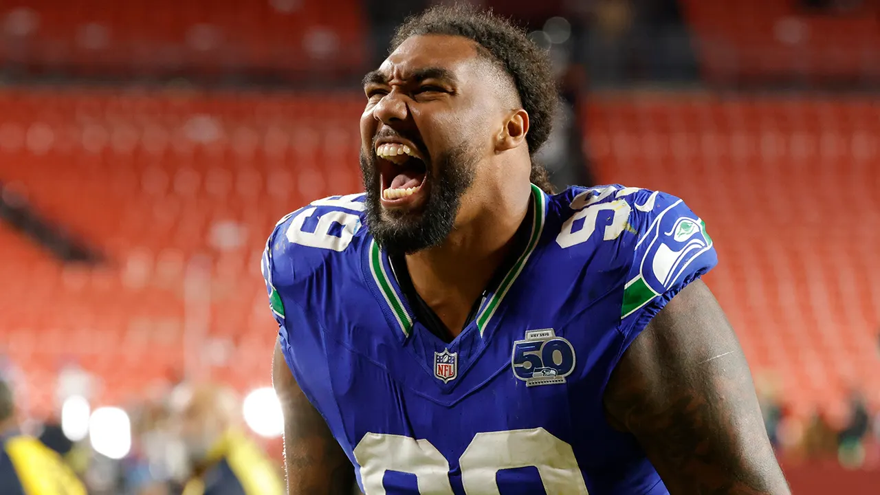 Seahawks star goes viral for tongue wag during blowout win vs Commanders: 'That’s gonna be a meme somewhere'