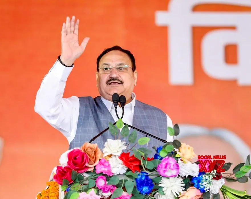 JP Nadda Addresses Public Meeting in Bhojpur #Gallery