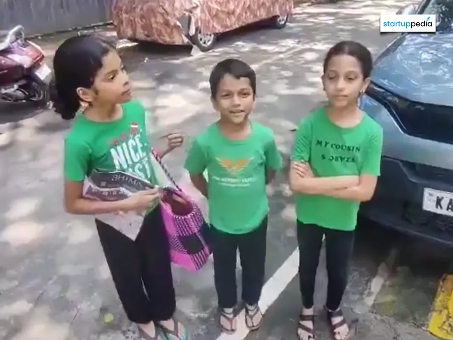 These 3 Kids from Bengaluru are running Eco Vala, a tiny startup delivering glueless paper bags on a ₹10 monthly subscription