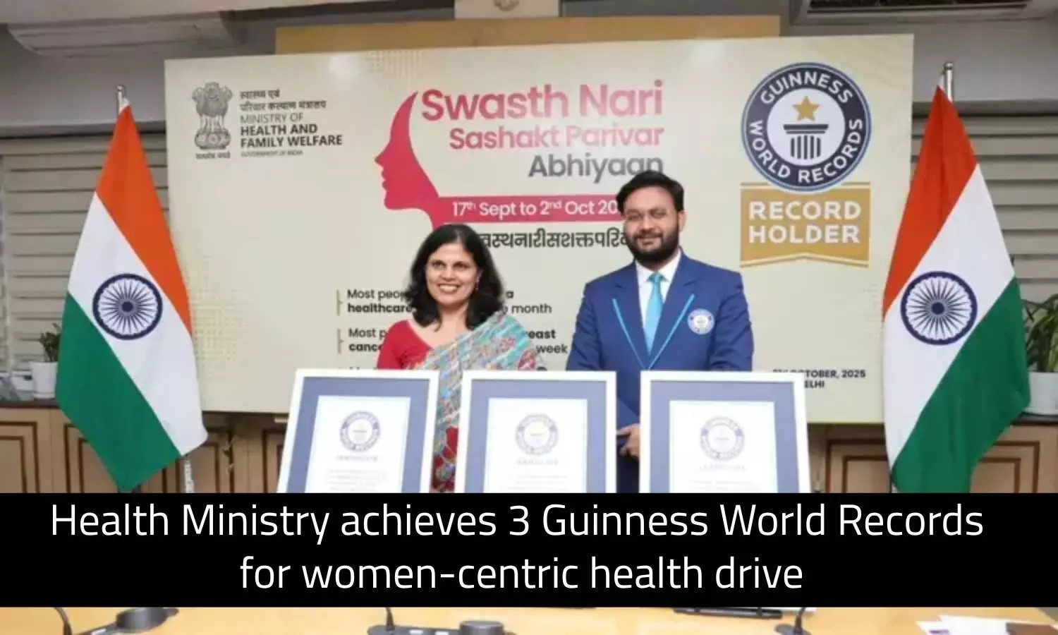 Health Ministry sets 3 Guinness World Records in Women’s Health Campaign