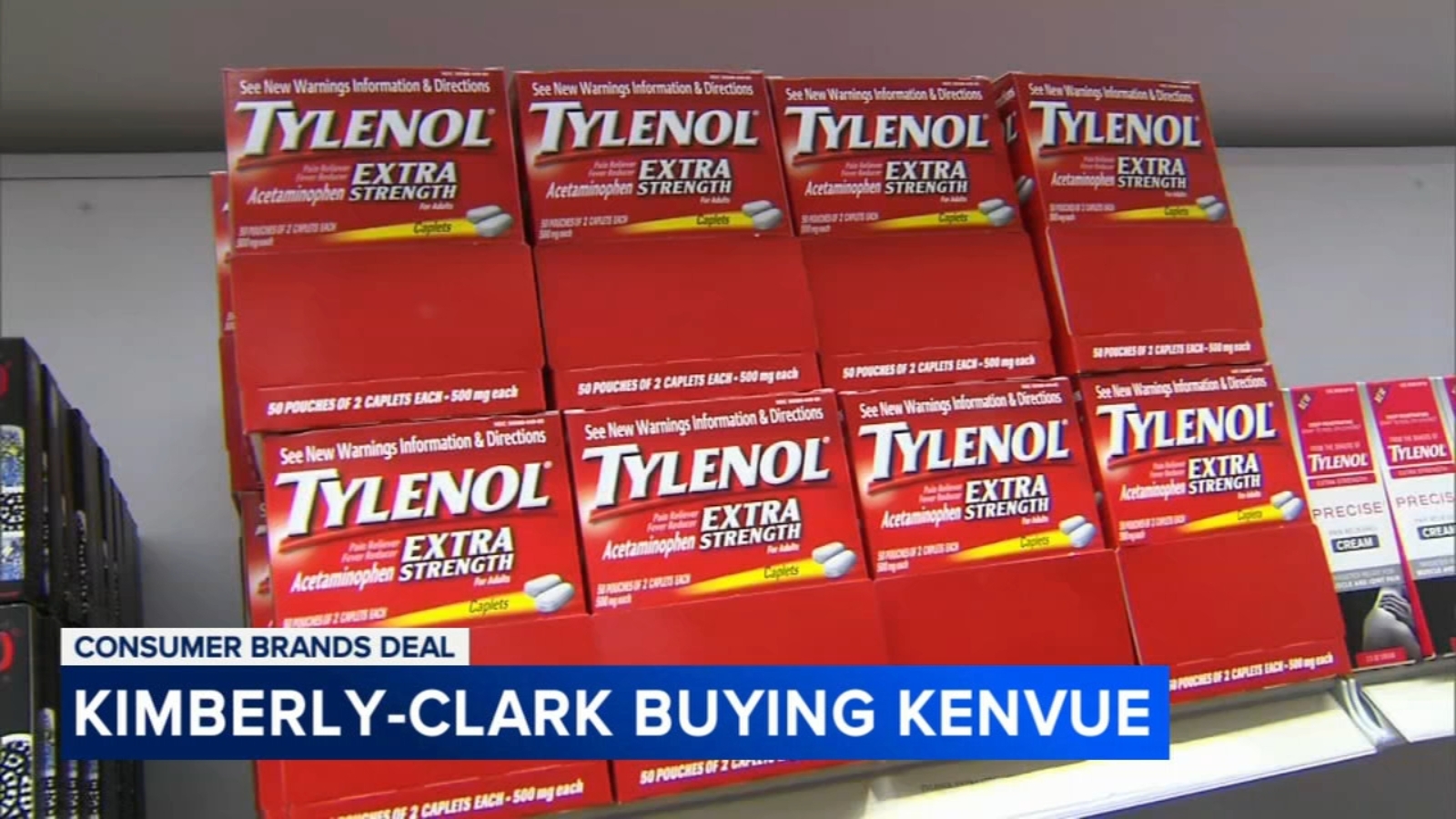 Kimberly-Clark buying Tylenol-maker Kenvue in cash, stock deal worth about $48.7B