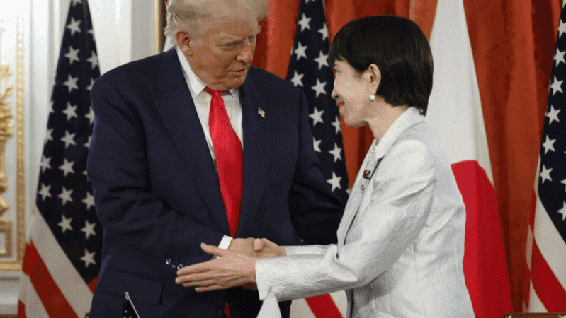 ‘Anything you want’: Trump’s love-in with Japan’s new leader