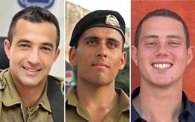 Remains of three slain IDF soldiers returned to Israel