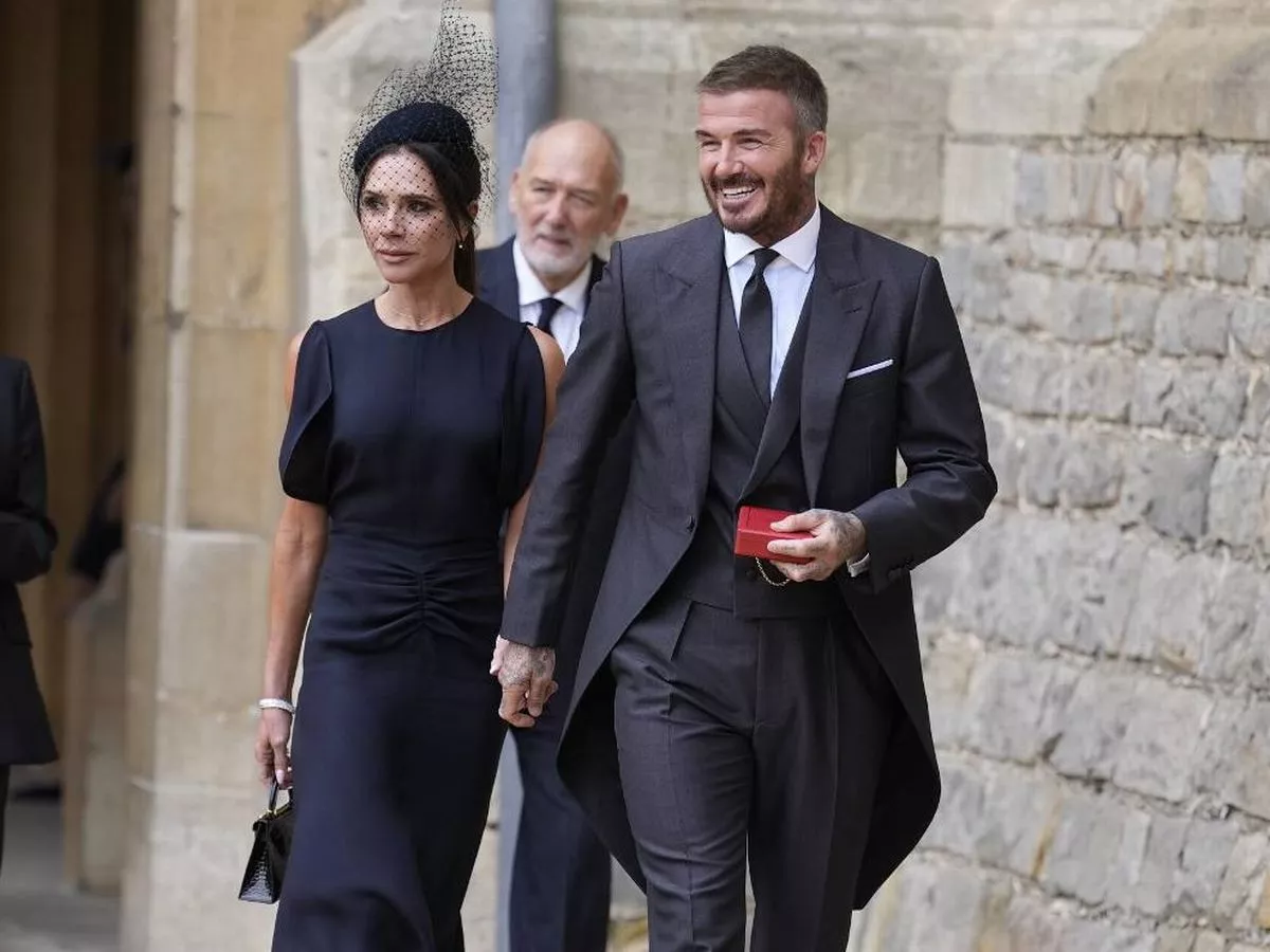 David Beckham's touching tribute to Victoria at knighthood ceremony surprises King Charles