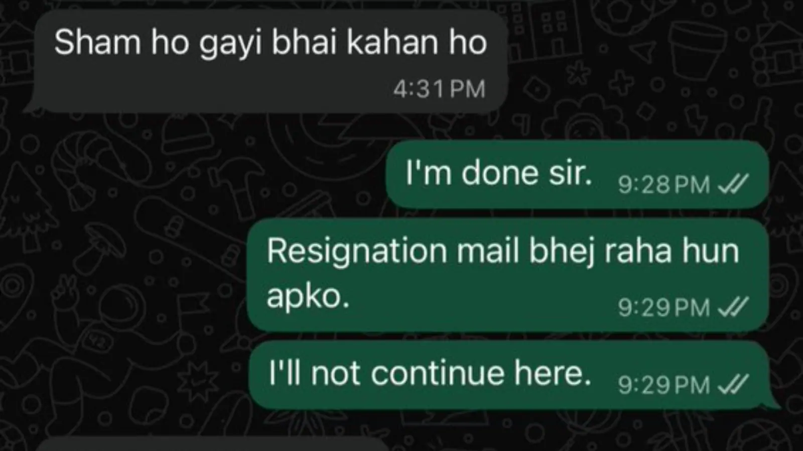 ‘I Am Done, Sir:’ Techie’s Viral Resignation On WhatsApp Has Internet Saying ‘Money Isn’t Everything’